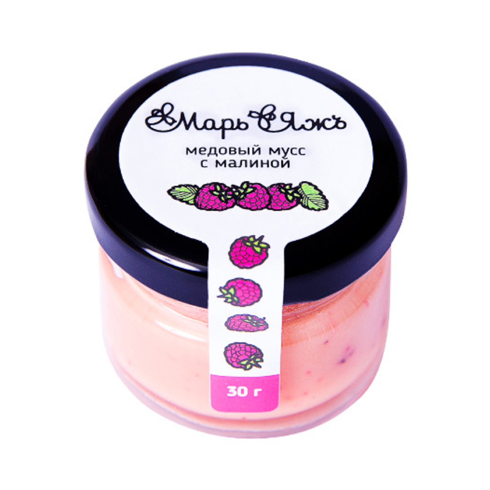 Медовый мусс "МарьЯжъ" с малиной, 30 гр 
