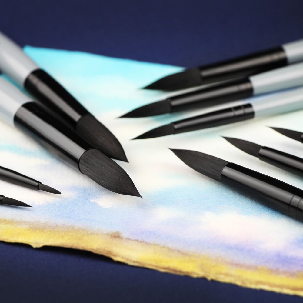 Кисть "ROSA Stream 132", синтетика, круглая, №10 - 3