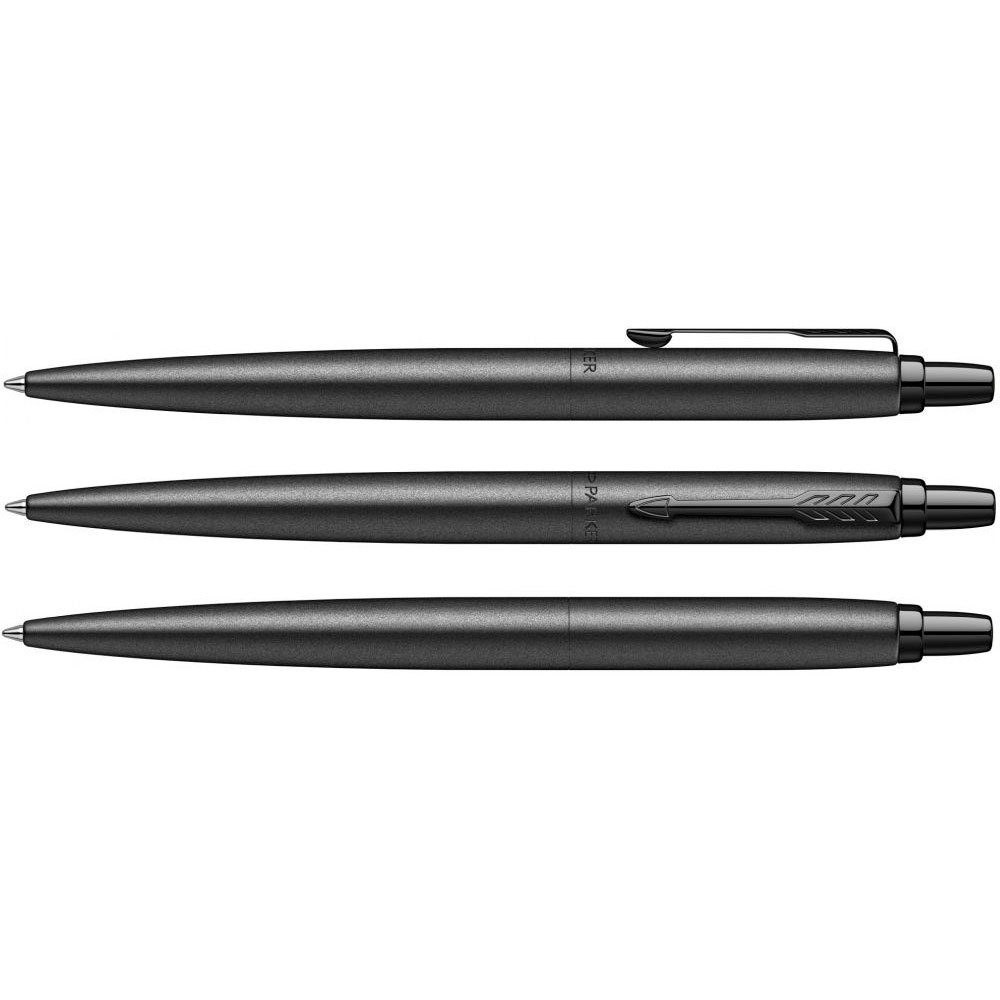 Ручка шариковая автоматическая Parker "Jotter Monochrome XL SE20", 1.0 мм, черный, стерж. синий - 3