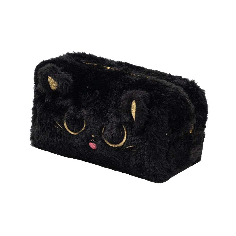 Пенал "Fluffy Kitty Black", 1 отделение, черный