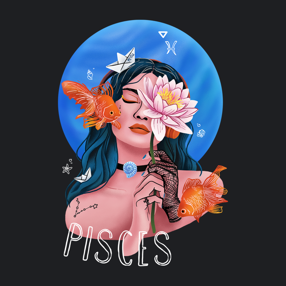 Футболка унисекс "Рыба", черный, M-L