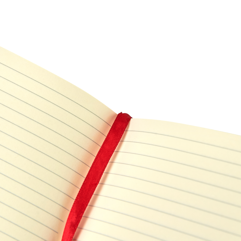 Блокнот "1818-16", А5, 96 листов, на резинке, красный - 5