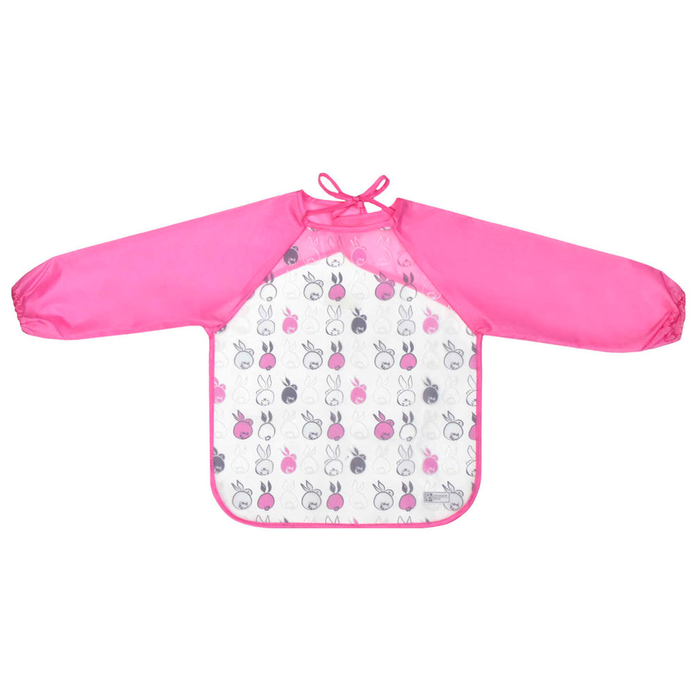 Фартук для труда "Кроличьи ушки" с нарукавниками, розовый