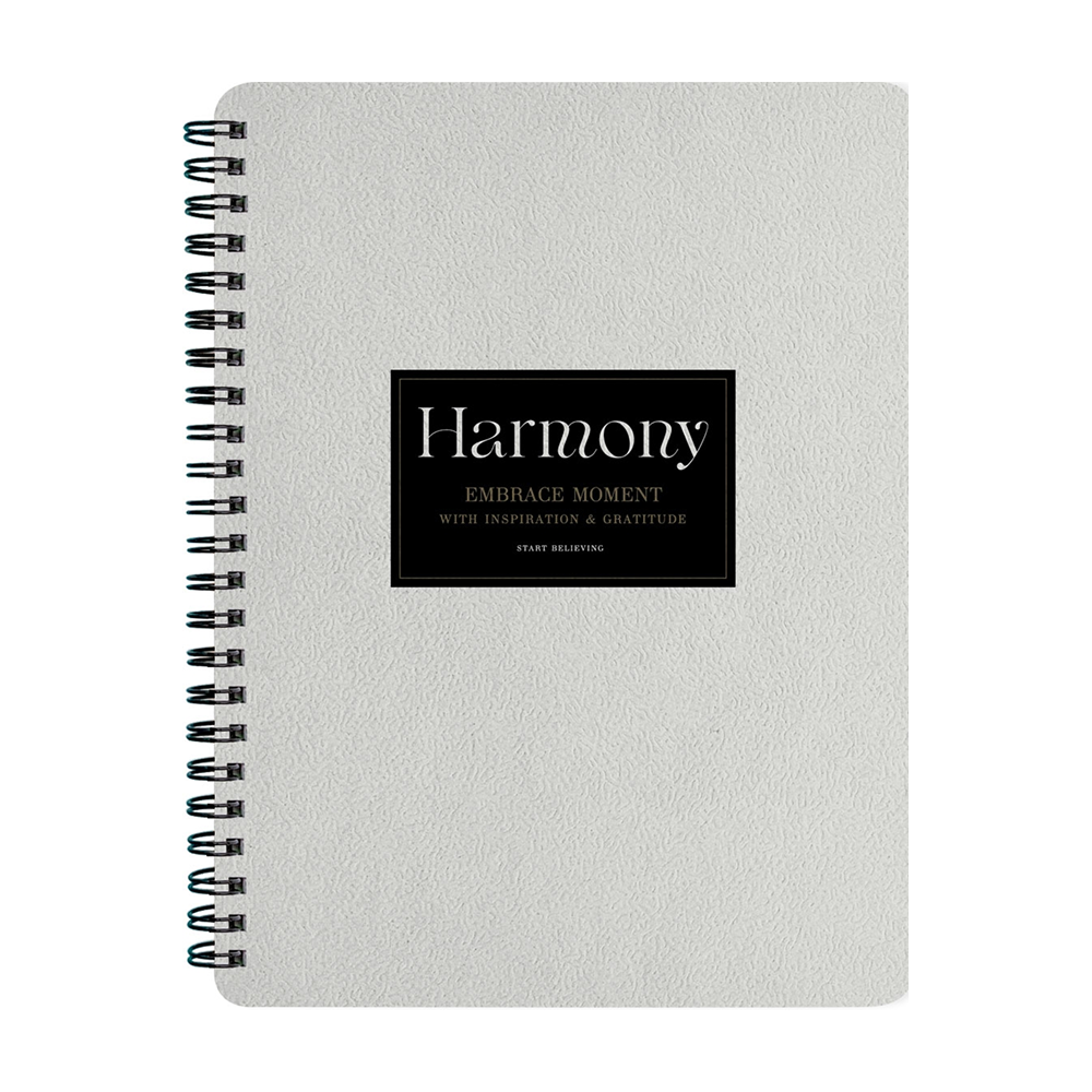 Тетрадь "Harmony айвори рамка", A5, 80 листов, точка, спираль сбоку, айвори