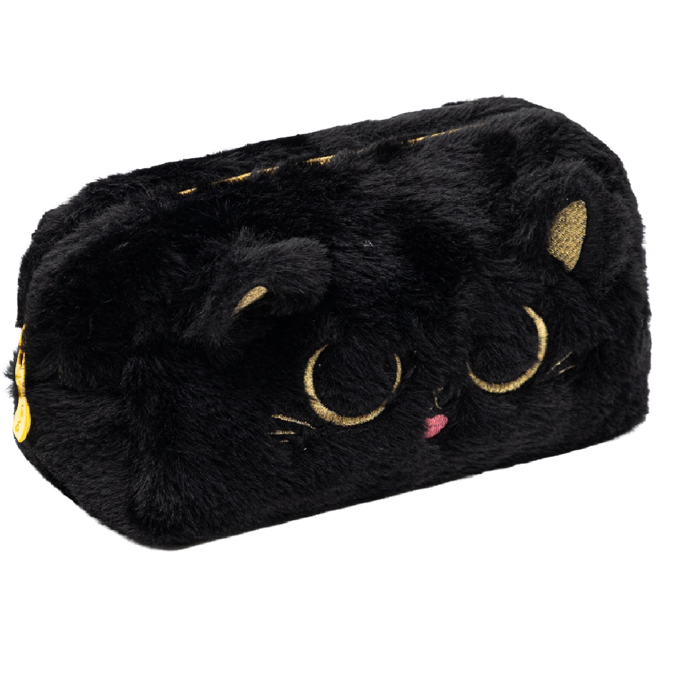 Пенал "Fluffy Kitty Black", 1 отделение, черный