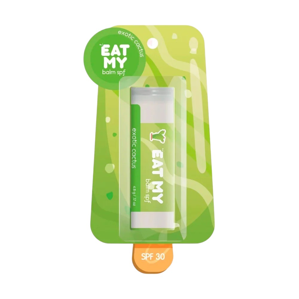Бальзам для губ "Eat My" SPF 30, аромат экзотический кактус, 4.8 г
