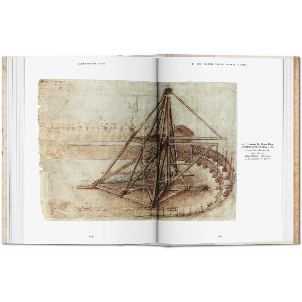 Книга на английском языке "Leonardo da Vinci. The Complete Drawings", Johannes Nathan