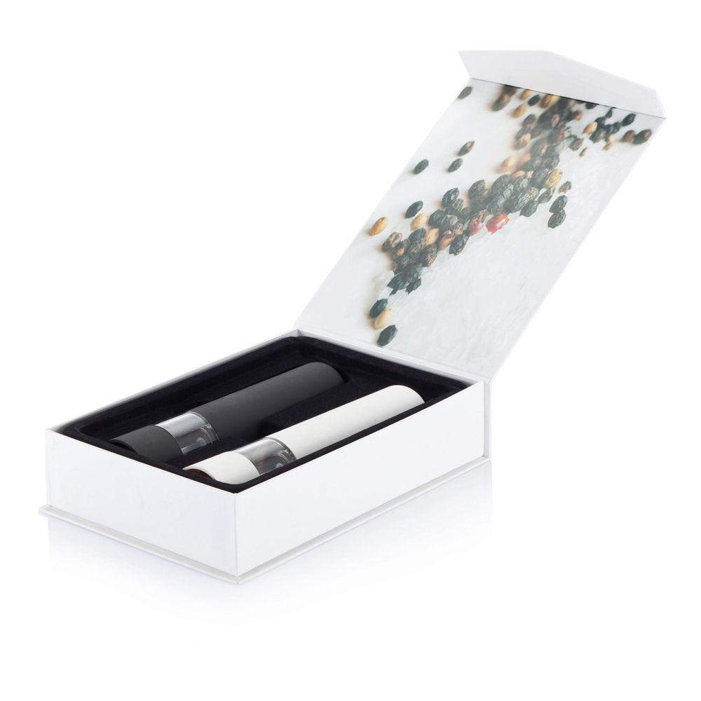 Набор автоматических мельниц "P262.323", металл, пластик, белый, черный