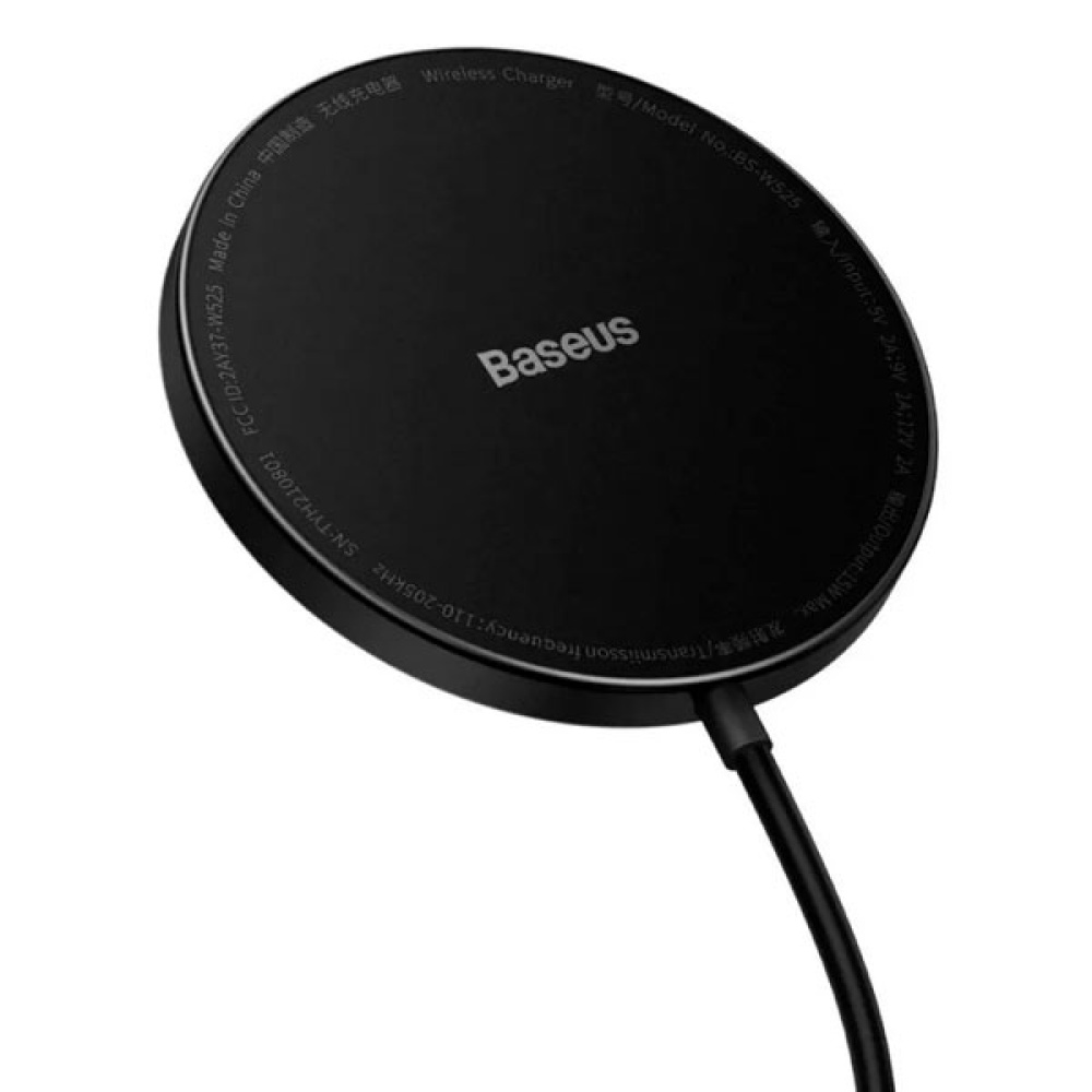 Беспроводное зарядное устройство "Baseus Simple Mini2 Magnetic", черный  - 4