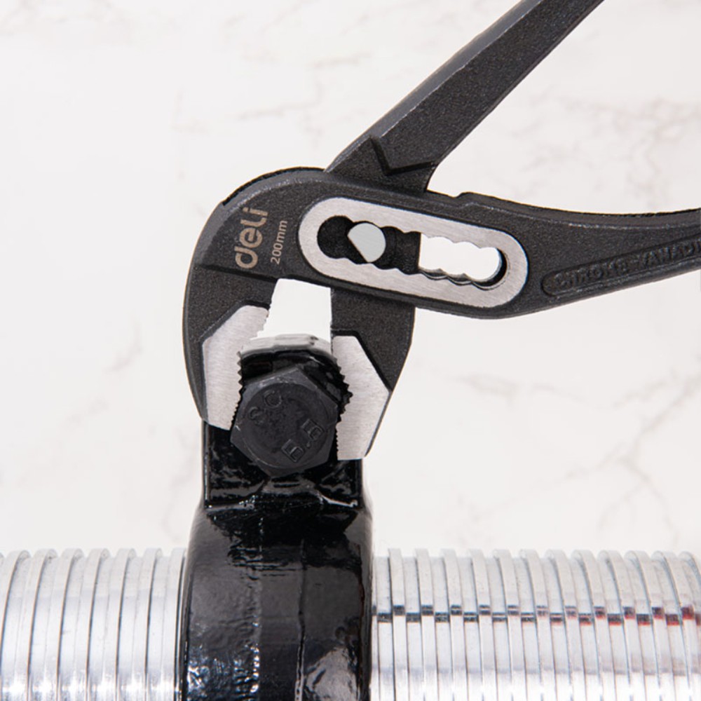 Клещи переставные Deli RS EDL2612Z, 300 мм, черный, красный - 2