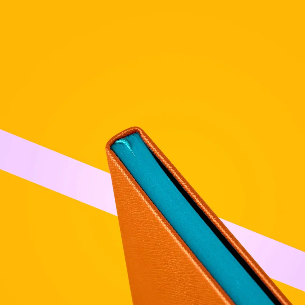 Блокнот "Shell tangerine", А5, 96 листов, оранжевый, срез голубой - 6