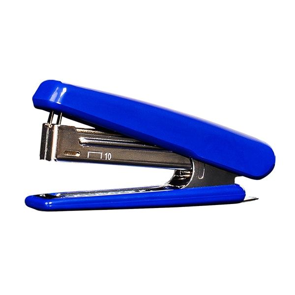 Скобосшиватель "HS-J10", №10, 20 листов, синий