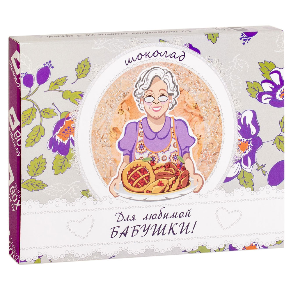 Шоколад молочный "Премьера. Для бабушки", 60 г