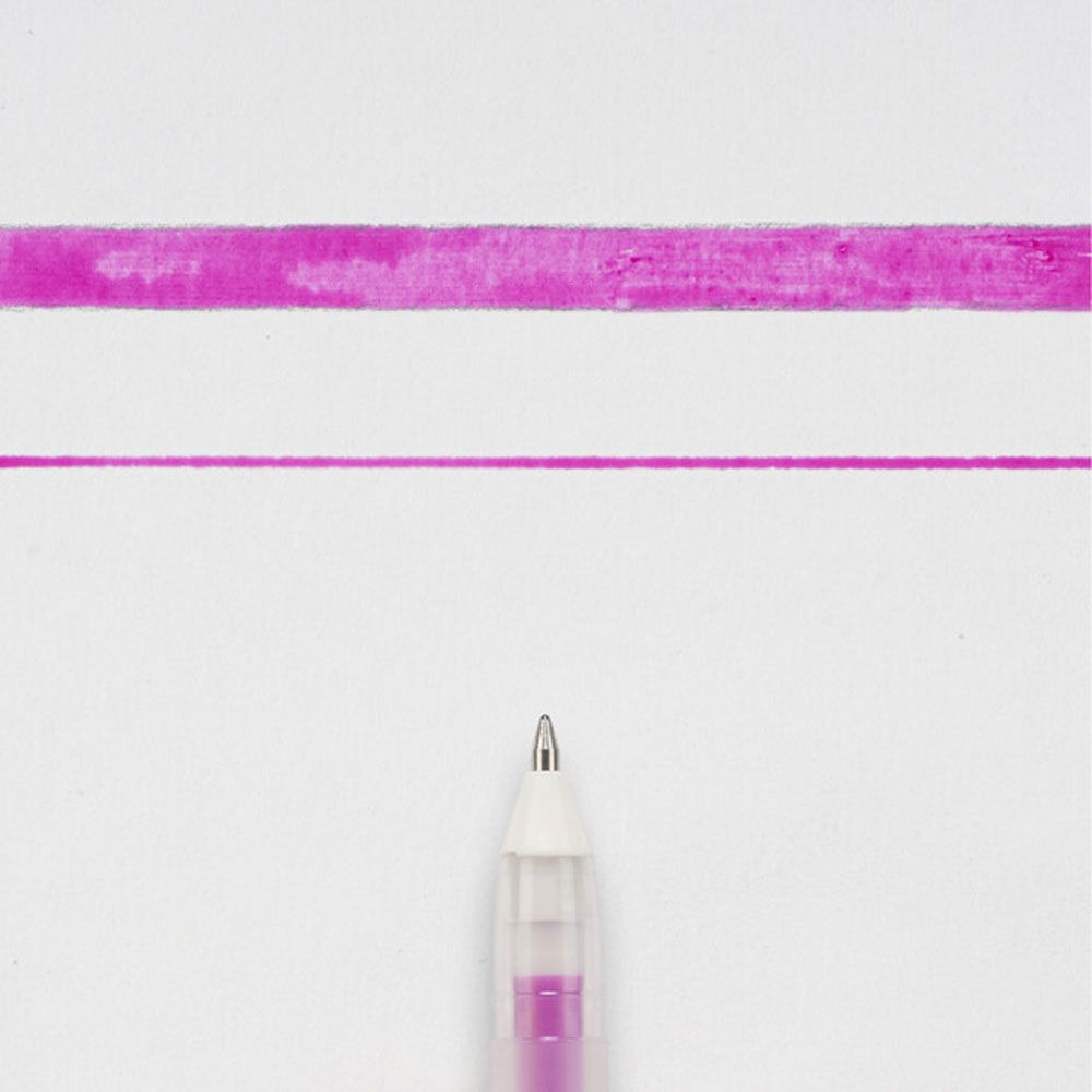 Ручка гелевая "Gelly Roll Glaze", 0.6 мм, прозрачный, стерж. розовый