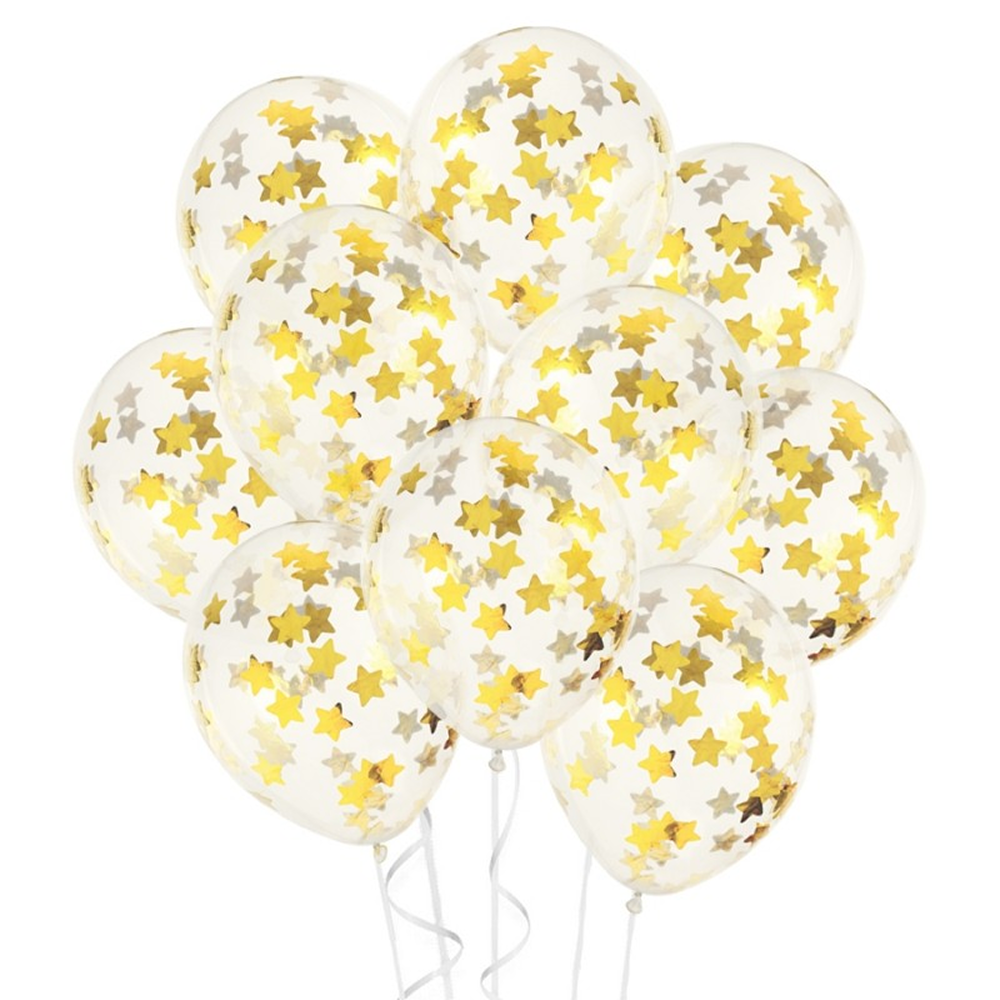 Шар воздушный "Г4", 10 шт, с блестками