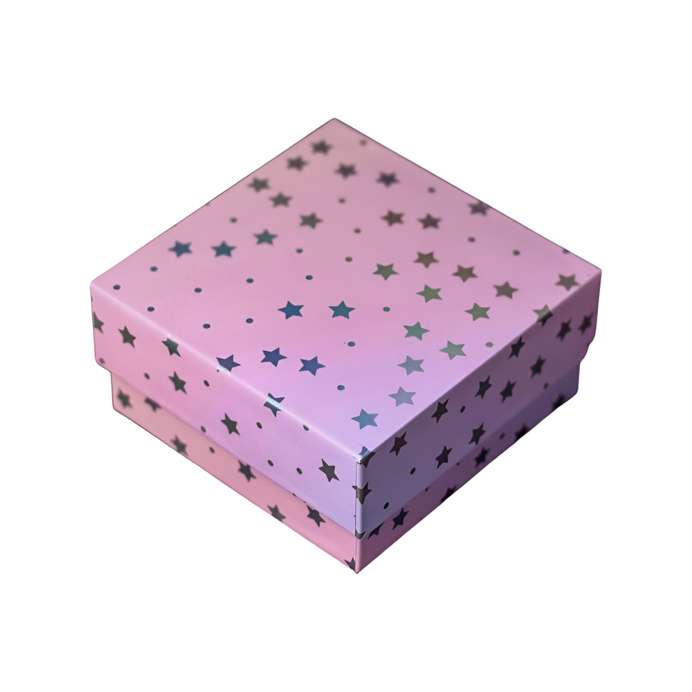 Коробка подарочная "Starry sky pink", 12х12х6 см, картон