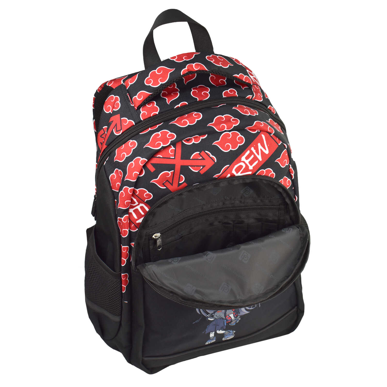 Рюкзак молодежный Феникс+ "Девочка с Баллончиком" с уплотненной спинкой, черный - 5