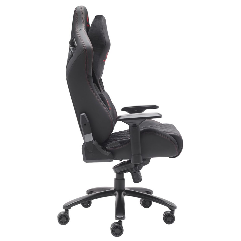 Кресло игровое EVERPROF "Puma", ткань, экокожа, металл, черный