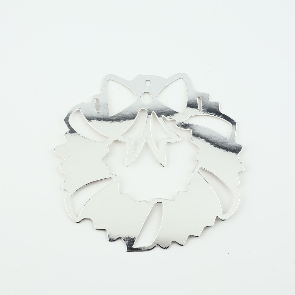 Гирлянда бумажная "Новогодняя", серебристый - 8