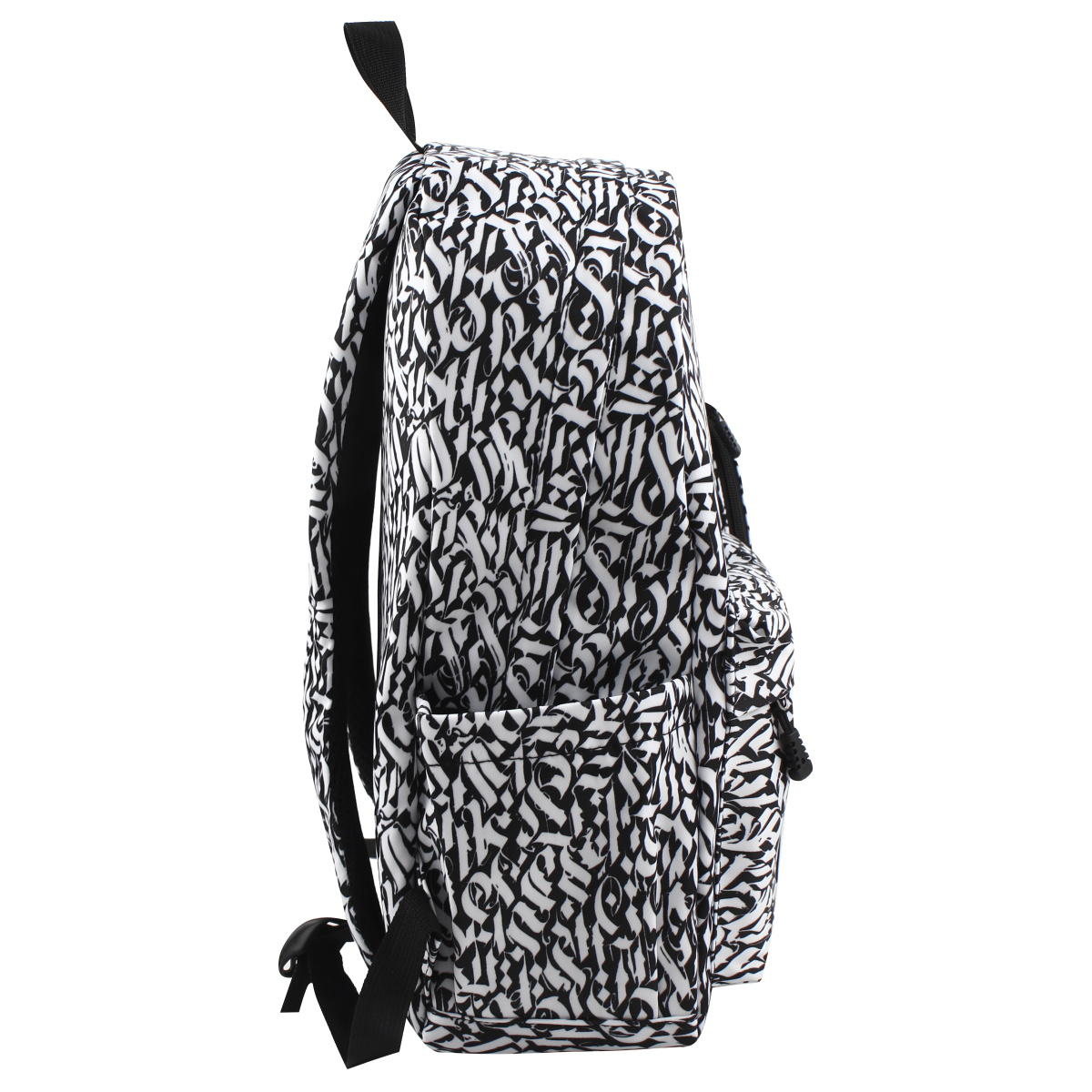 Рюкзак молодежный "Calligraphic", черный, белый - 3