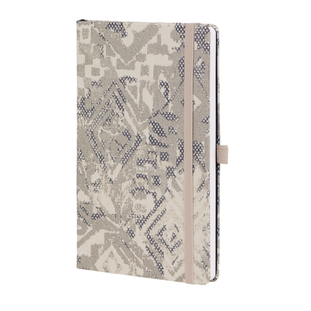 Блокнот "Shabby silver texture", А5, 96 листов, линейка, серебряный - 3