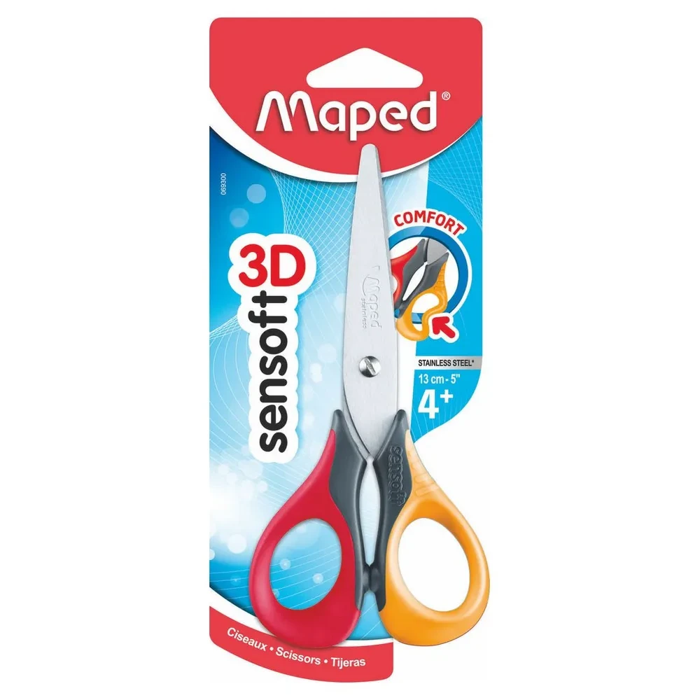 Ножницы Maped "Sensoft" для левшей, 13.5 см