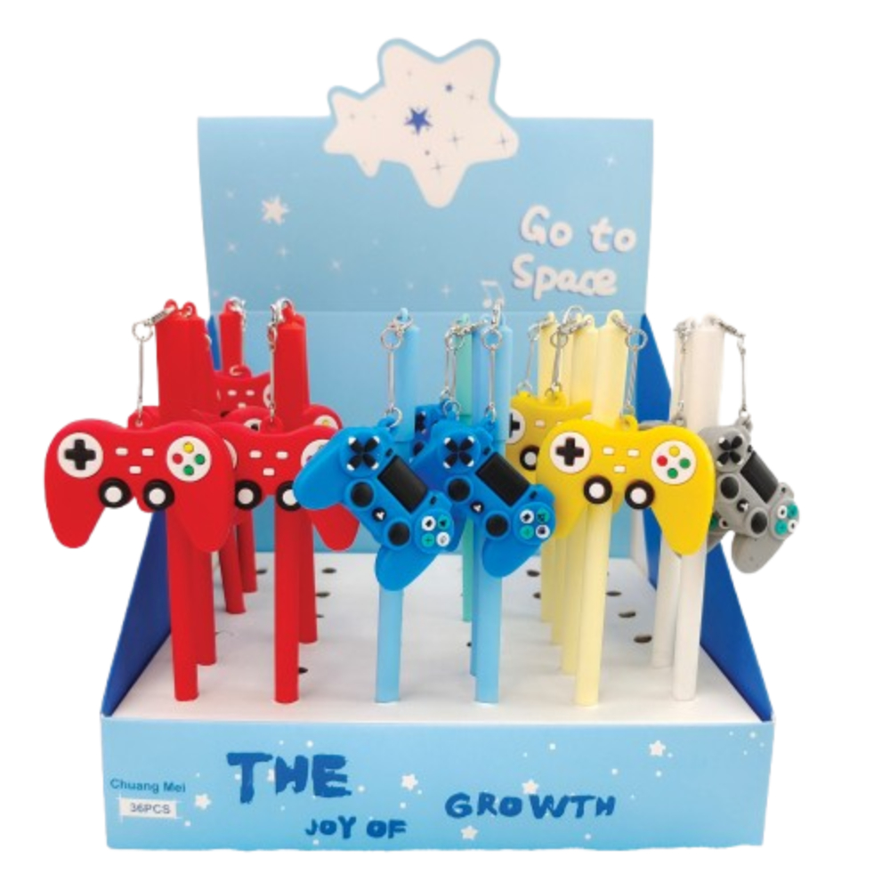 Ручка шариковая "Джойстик", 0,5 мм, пластик, ассорти, синий