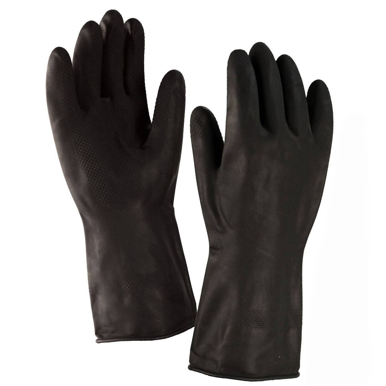 Перчатки кислотощелочестойкие, тип 1, К80 Щ40, р-р 2, черный