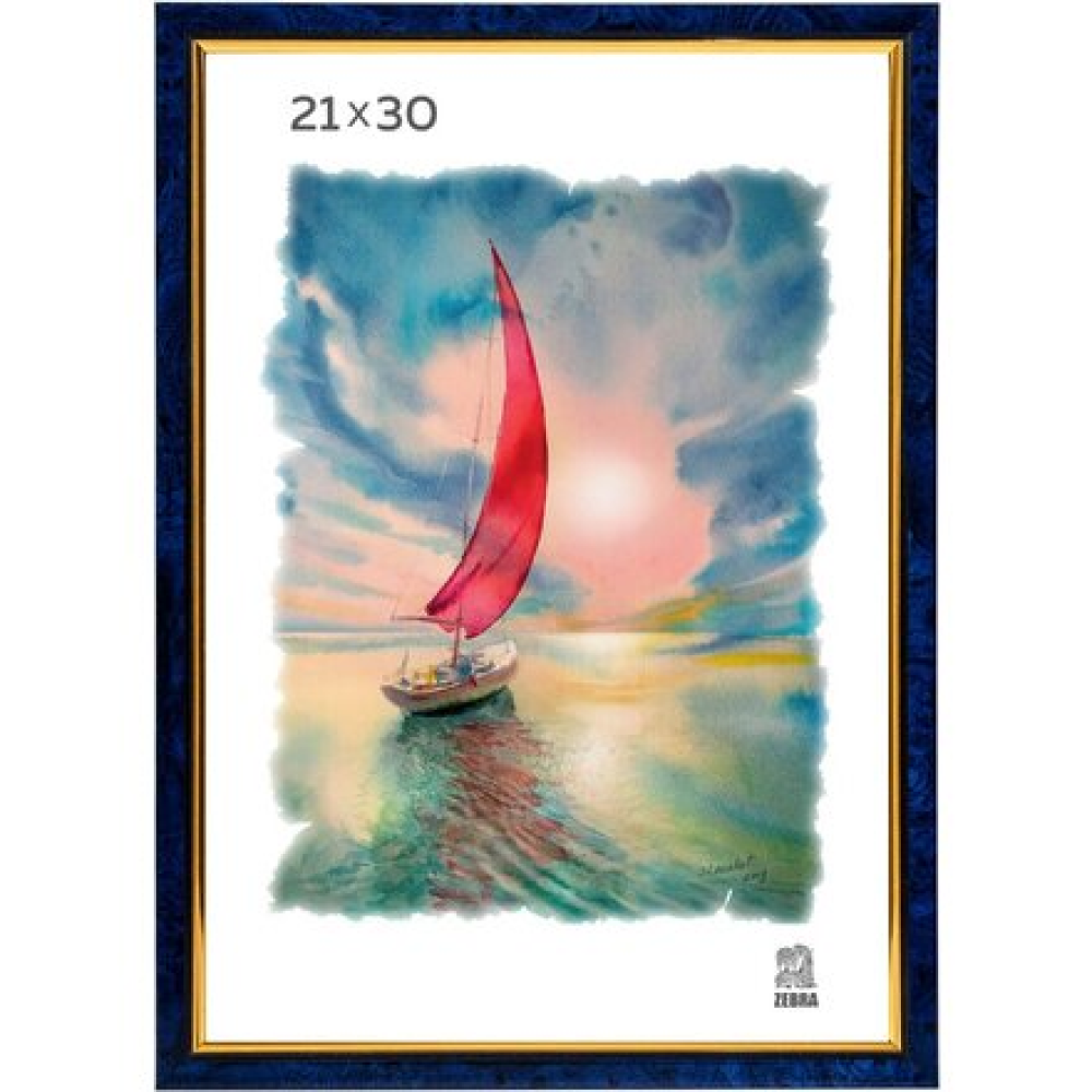 Фоторамка "П2-204 Zebra", синий