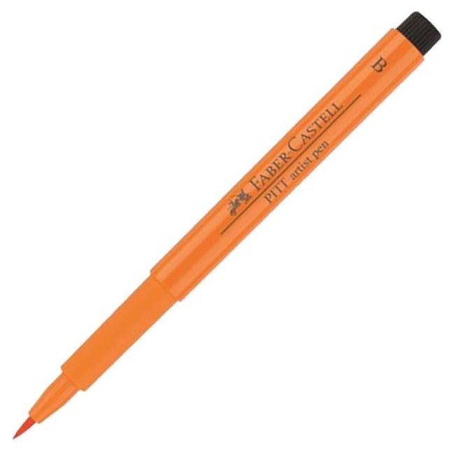 Маркер-кисть "PITT Artist Pen Brush", B, оранжевый