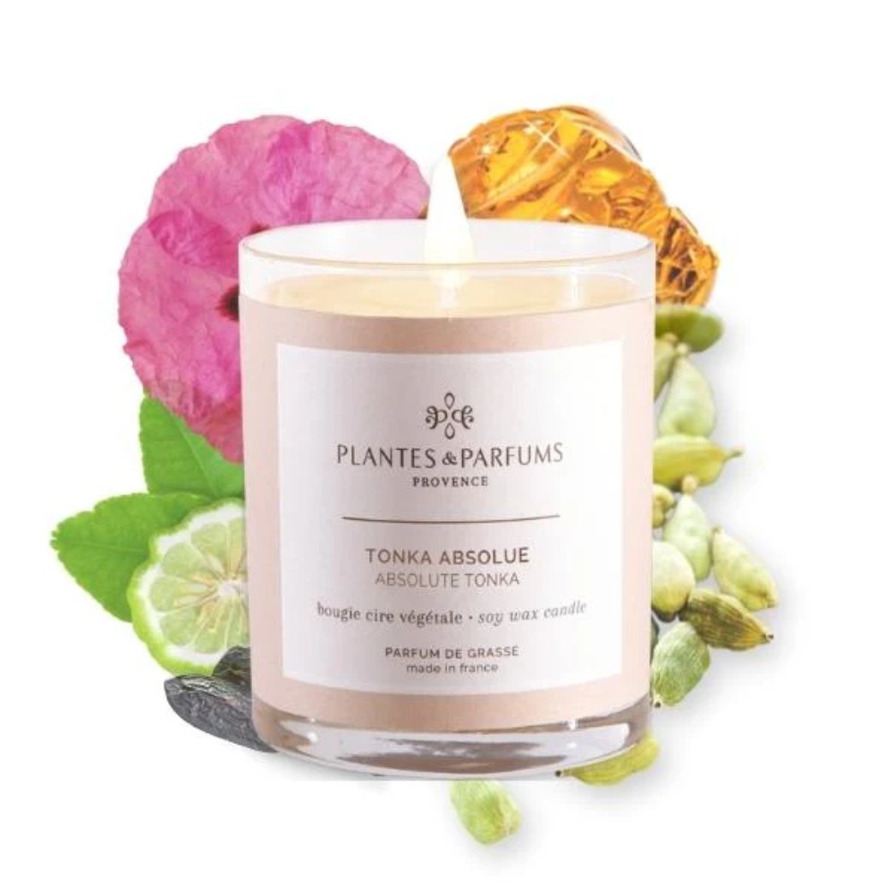 Свеча ароматическая "PLANTS&PARFUMS" Aboslute Tonka, 180 гр., подарочная упаковка
