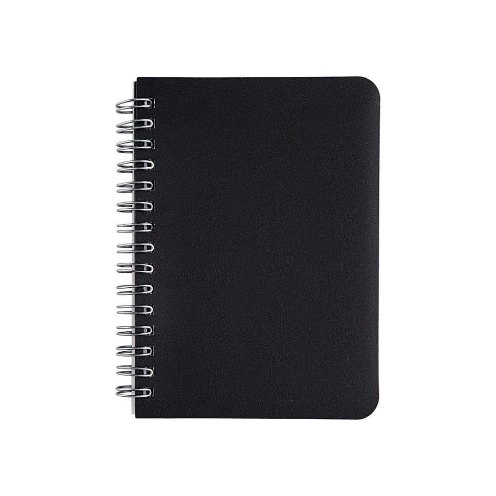 Блокнот "xPro", А6, 80 листов, клетка, спираль сбоку, черный