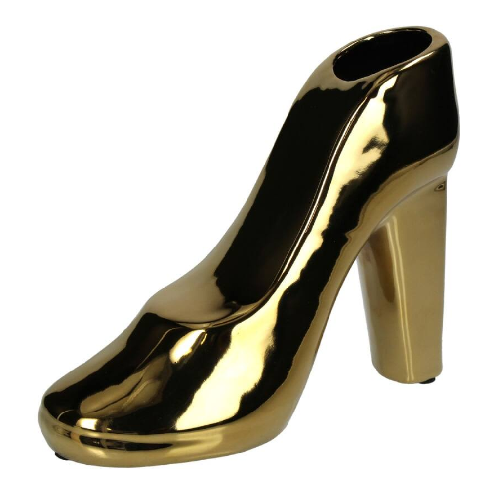 Ваза "Shoe", керамическая, золотой