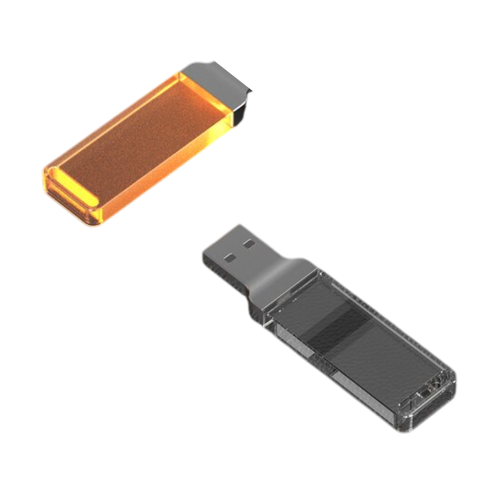 USB Flash накопитель 2.0 16 Gb ZC-005, пластик, металл, оранжевый