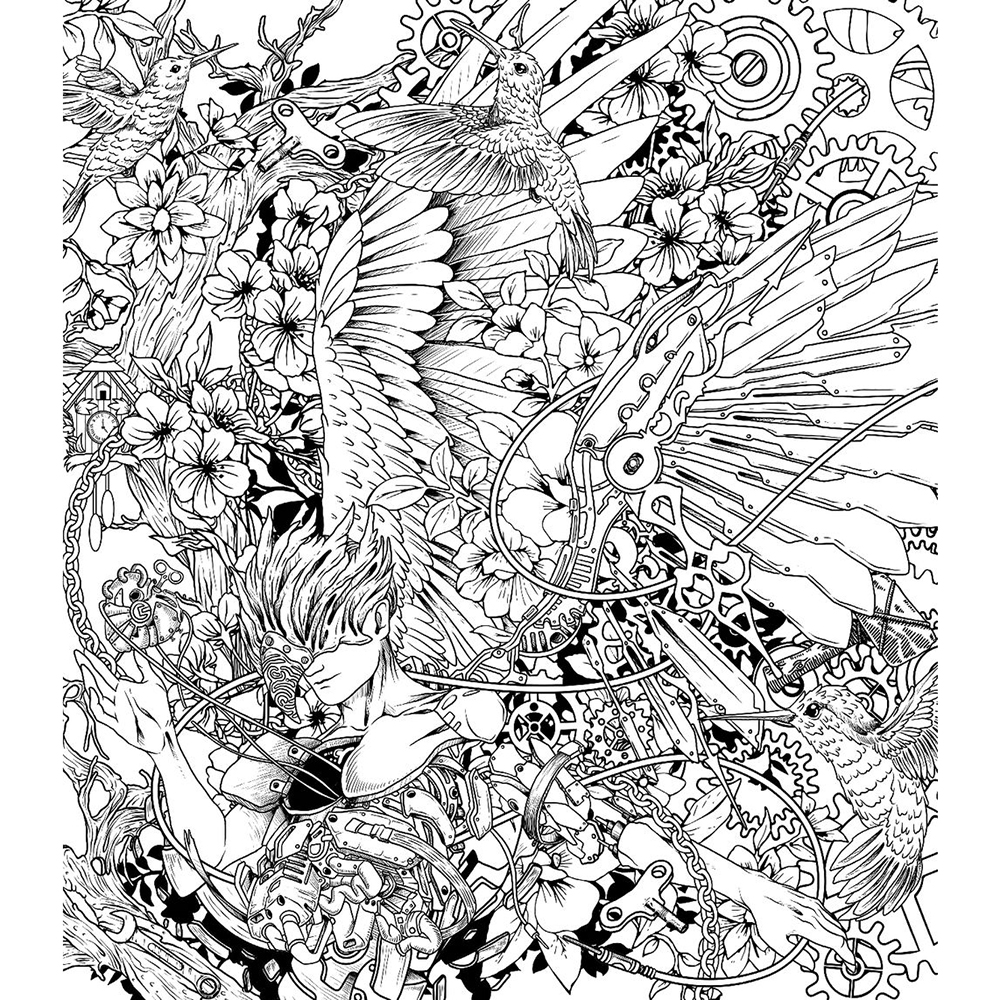 Раскраска "Затерянные миры" - 4