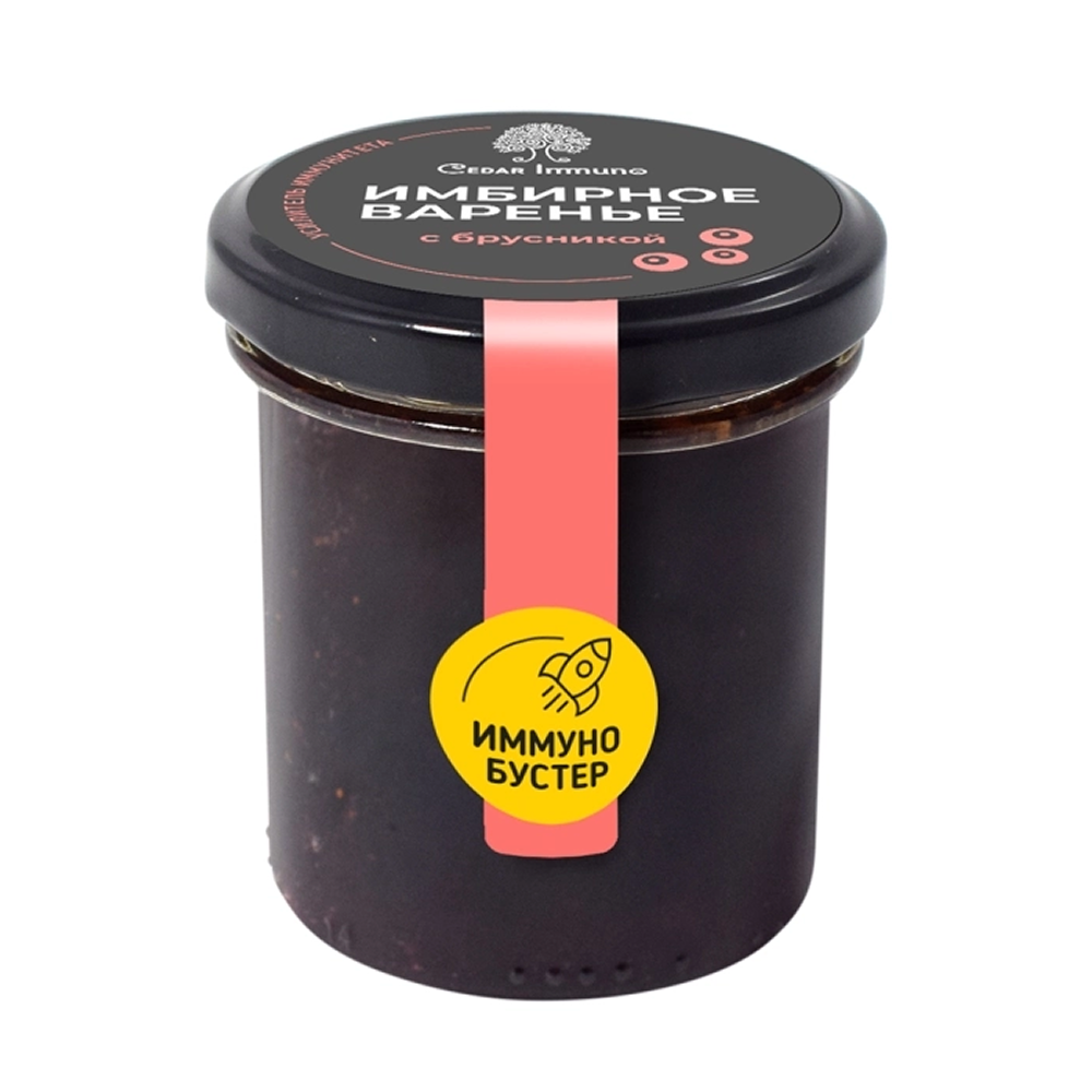 Варенье "Immuno Booster", имбирное с брусникой, 70 г