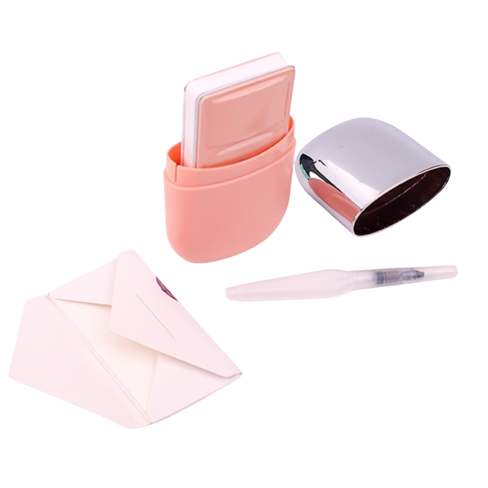 Набор для рисования акварелью "Himi Miya" (краски 18 цветов, кисть, бумага, стакан), розовый футляр - 6