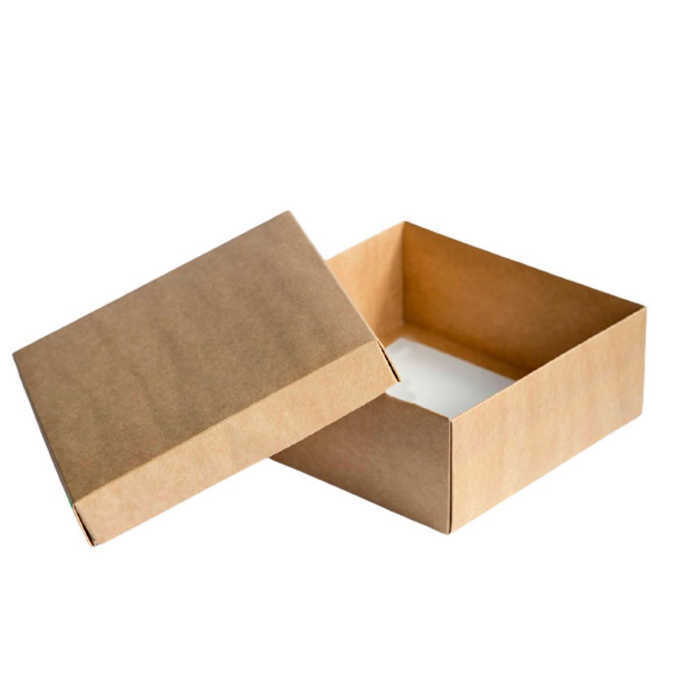 Коробка подарочная картонная, 22х22х10 см, коричневый