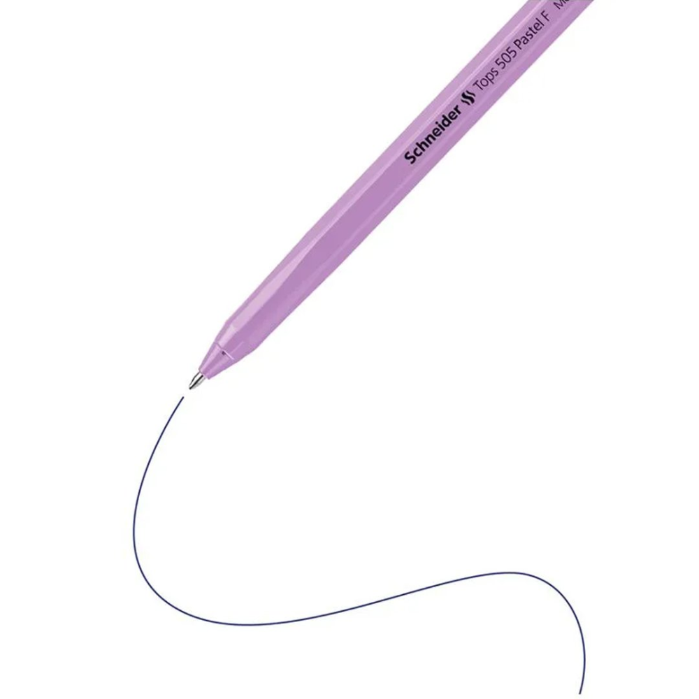 Ручка шариковая "Schneider Tops 505 F Pastel" 0,4мм, стержень синий, ассорти - 3