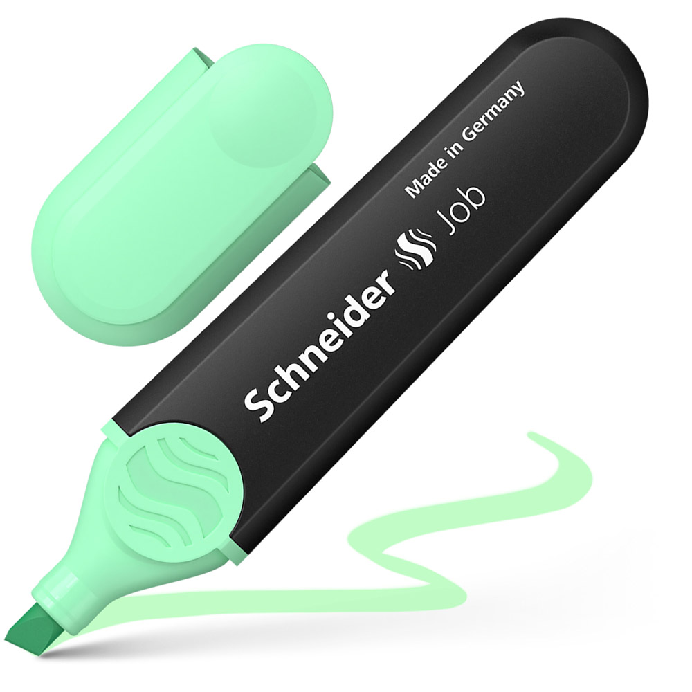 Маркер текстовый "Schneider Job", мятный - 2