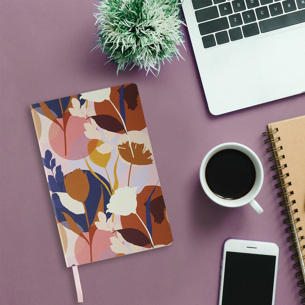 Ежедневник недатированный "Blossom", А5, 136 страниц, розовый - 7