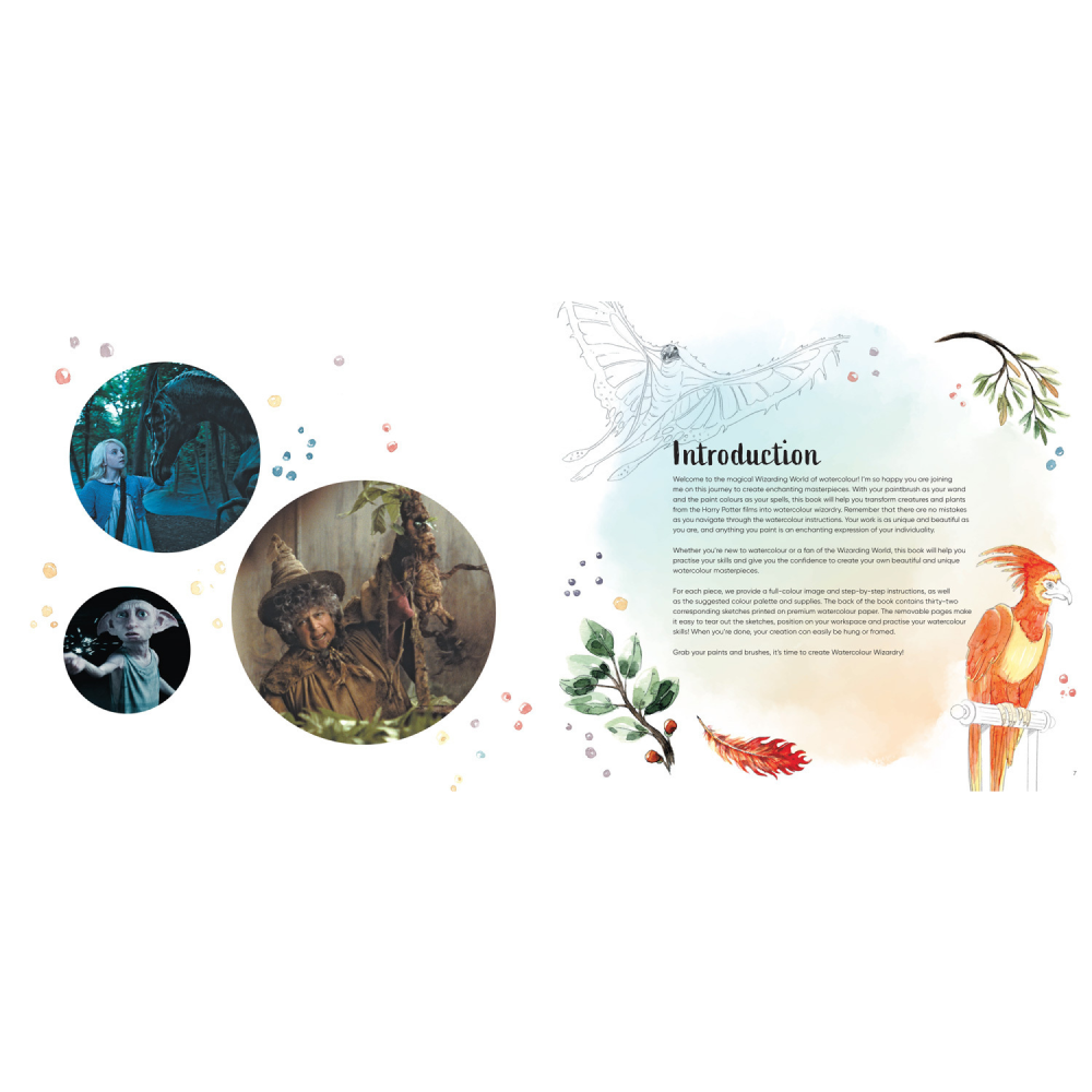 Раскраска "Colouring Book. Harry Potter Watercolour Wizardry", (английский язык), Tugce Audoire - 5