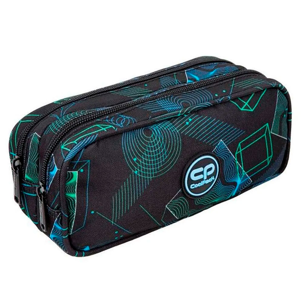 Пенал CoolPack "Ultra", 2 отделения, черный