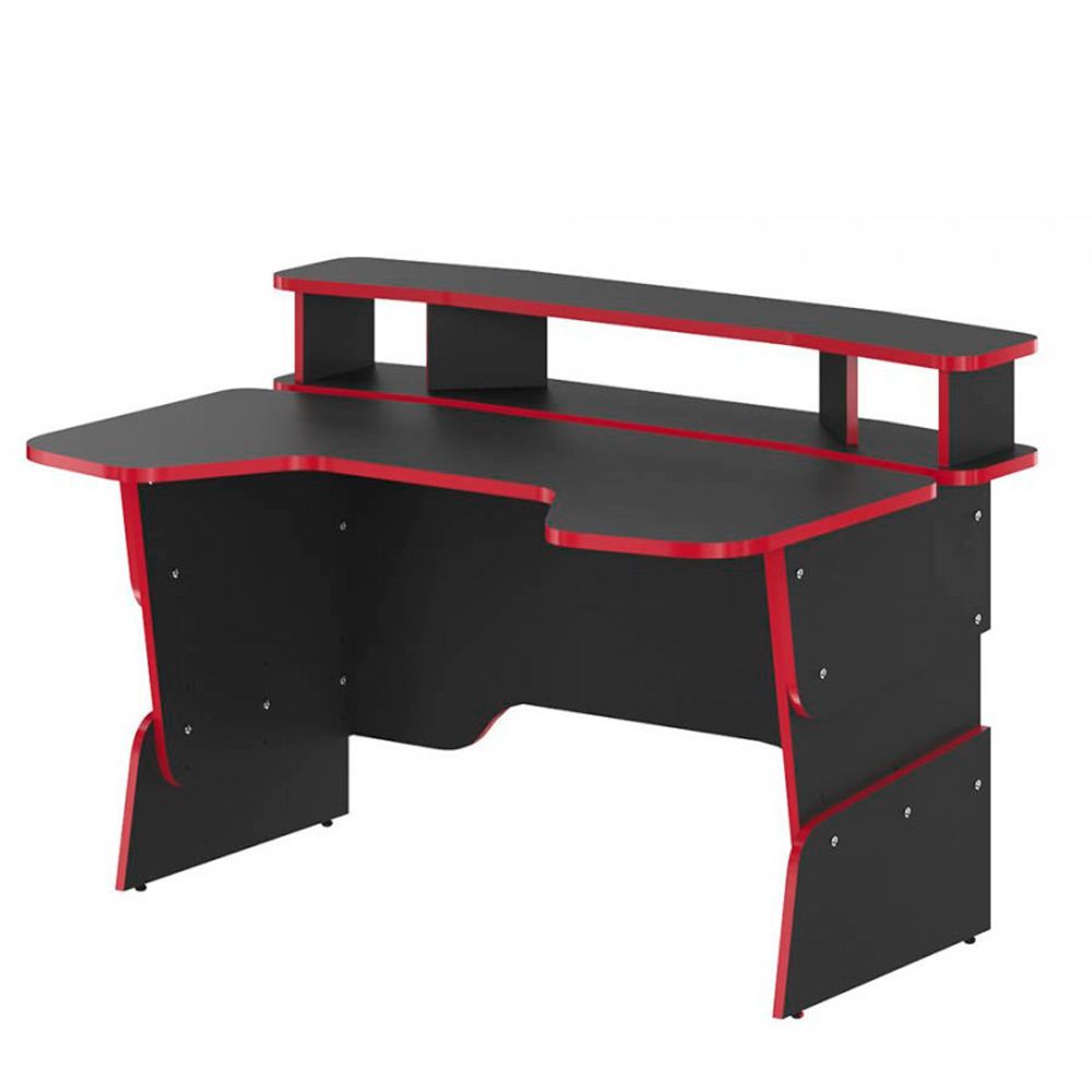Стол компьютерный игровой "Skill STG 1390", антрацит, красный - 2