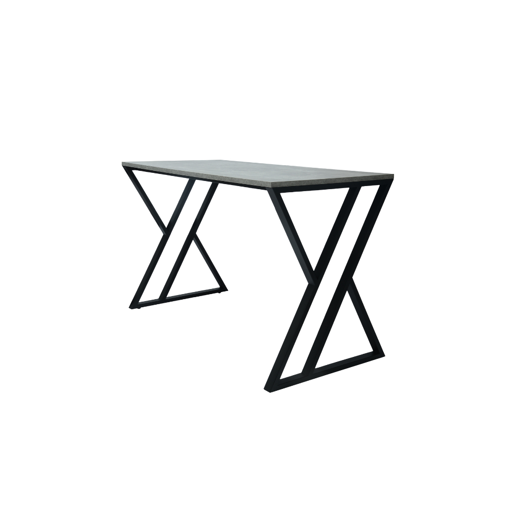 Стол письменный ALLERD GEON, черный муар, Бетон