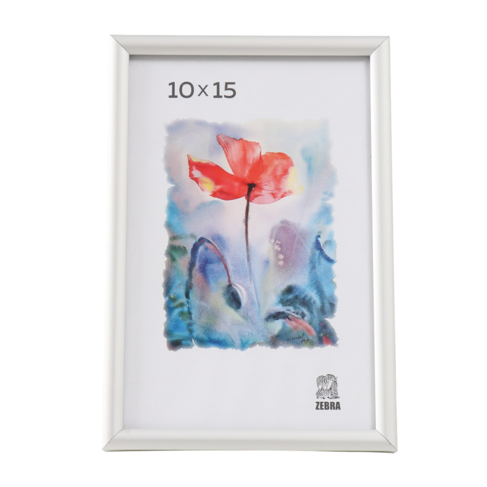 Фоторамка "10121412", 10x15 см, серебристый