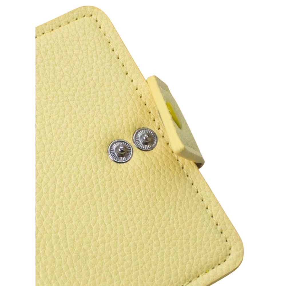 Визитница карманная "Lannishi", 105х75 мм, кожзам., желтый - 3