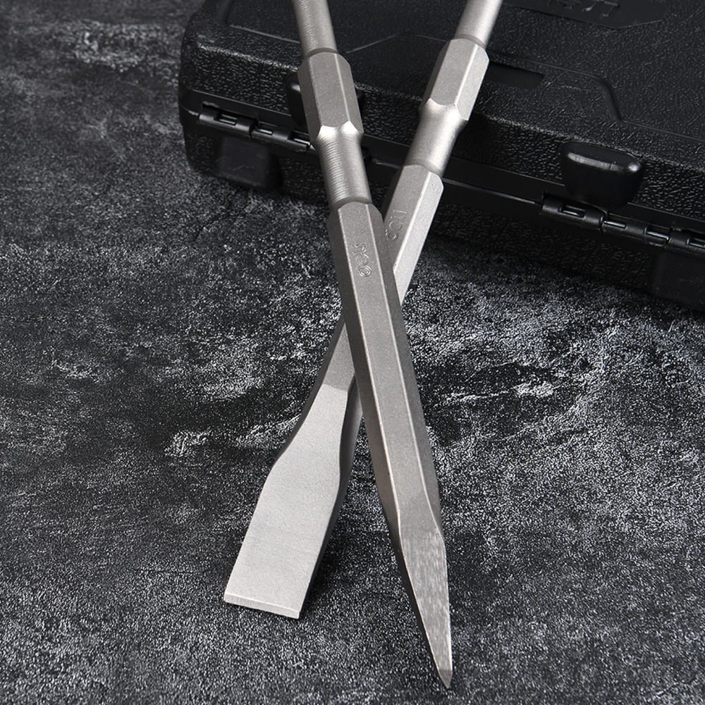 Зубило плоское для перфоратора, Deli YS EDH-YBZ20250-E1, 14 x 250 x 20 мм, SDS-PLUS - 3