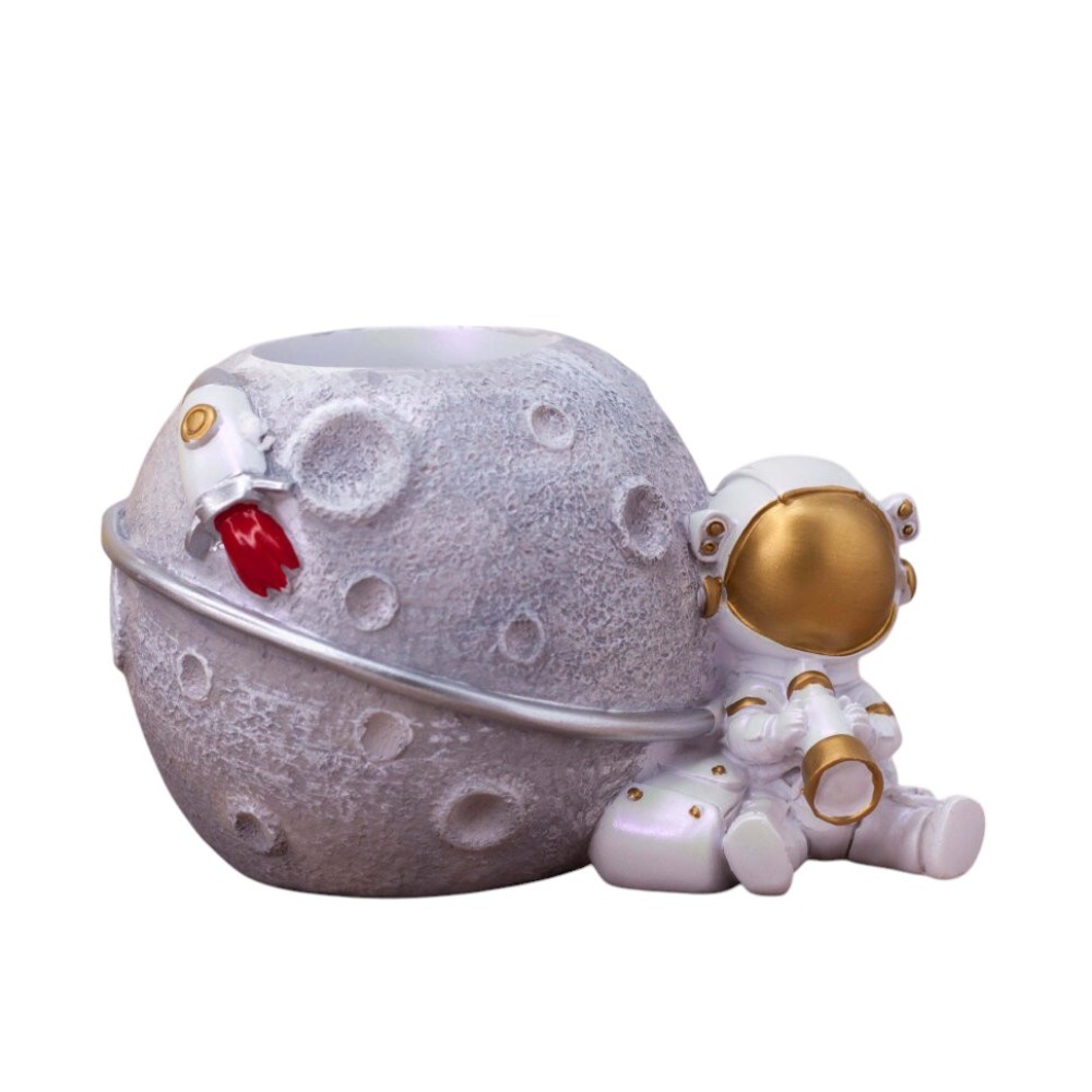 Подставка для канцелярских мелочей "Cosmos", пластик, золотой