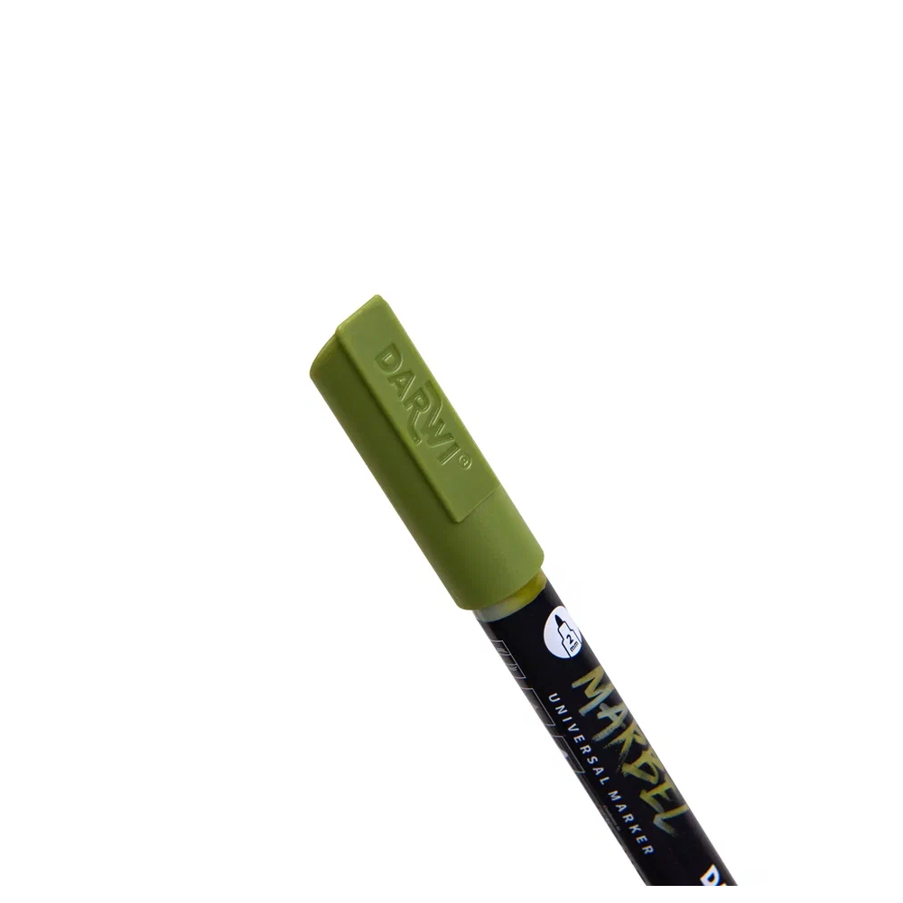 Маркер акриловый "Darwi.Marbel" 636, зеленый землистый - 4
